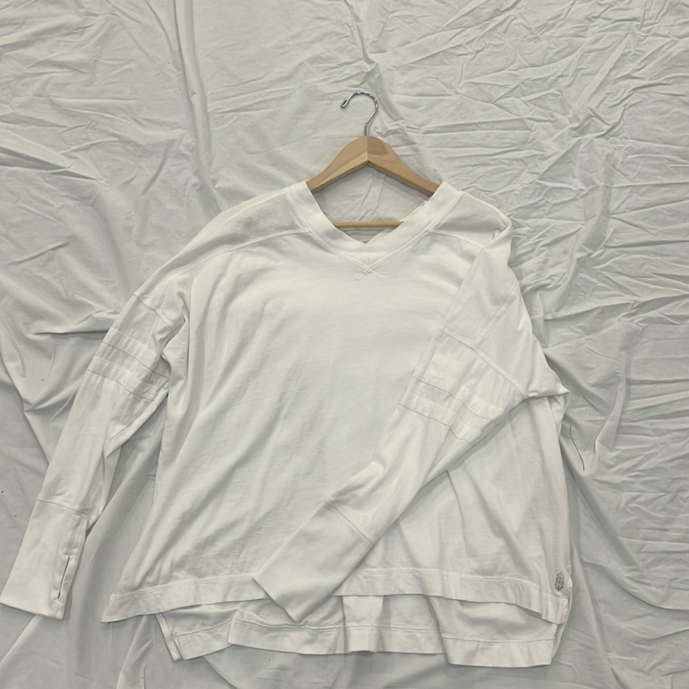 Free People Movement Long Sleeve, White Color, Size M